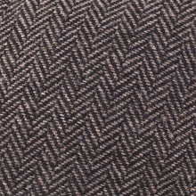 Carica l&#39;immagine nel visualizzatore di Gallery, Berretto piatto con pannello in tweed a spina di pesce: Grey Herringbone
