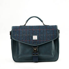 Carica l&#39;immagine nel visualizzatore di Gallery, La borsa per laptop: Black and Grey Herringbone
