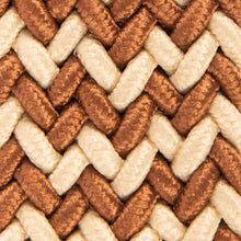 Carica l&#39;immagine nel visualizzatore di Gallery, Cintura Heritage Braid: Navy Black Cream Mix
