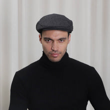 Carica l'immagine nel visualizzatore di Gallery, Cappello Tweed Grigio Spina di Pesce Extra Large HAT-003XL
