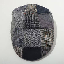 Carica l&#39;immagine nel visualizzatore di Gallery, Cappello Tweed Patchwork Grigio HAT-014XL
