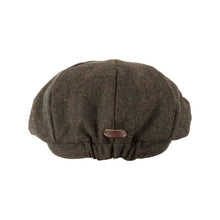 Carica l'immagine nel visualizzatore di Gallery, Berretto Newsboy in tweed a spina di pesce: Dark Navy Herringbone
