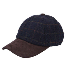 Carica l&#39;immagine nel visualizzatore di Gallery, Berretto da baseball in pelle scamosciata: Grey Twill
