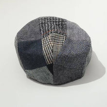 Carica l&#39;immagine nel visualizzatore di Gallery, Cappello Tweed Patchwork Grigio HAT-014XL
