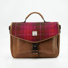 Carica l&#39;immagine nel visualizzatore di Gallery, La borsa per laptop: Navy Over-Check
