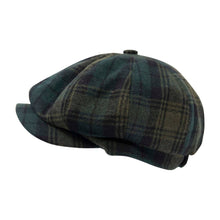 Carica l&#39;immagine nel visualizzatore di Gallery, Berretto Carlyle Tartan Peaky Blinders: Green Tartan
