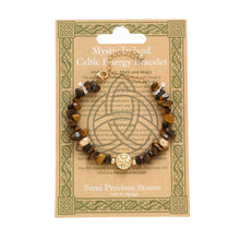 Carica l'immagine nel visualizzatore di Gallery, Bracciale IRB-060C con Tormalina del Tigre Marrone a Pietre Irregolari
