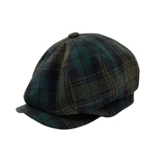 Carica l&#39;immagine nel visualizzatore di Gallery, Berretto Carlyle Tartan Peaky Blinders: Green Tartan
