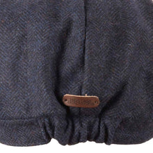 Carica l'immagine nel visualizzatore di Gallery, Berretto Newsboy in tweed a spina di pesce: Dark Navy Herringbone
