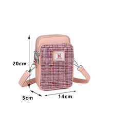 Carica l'immagine nel visualizzatore di Gallery, Borsa a tracolla per cellulare Harris Tweed Buchanan
