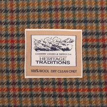 Carica l&#39;immagine nel visualizzatore di Gallery, Sciarpa in lana con motivo tartan: Navy / Grey

