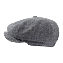 Carica l&#39;immagine nel visualizzatore di Gallery, Berretto Newsboy Carlyle Tweed: Jumbo Herringbone Brown
