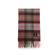 Carica l&#39;immagine nel visualizzatore di Gallery, Sciarpa Lambswool: Orange-Blue Tartan / Small
