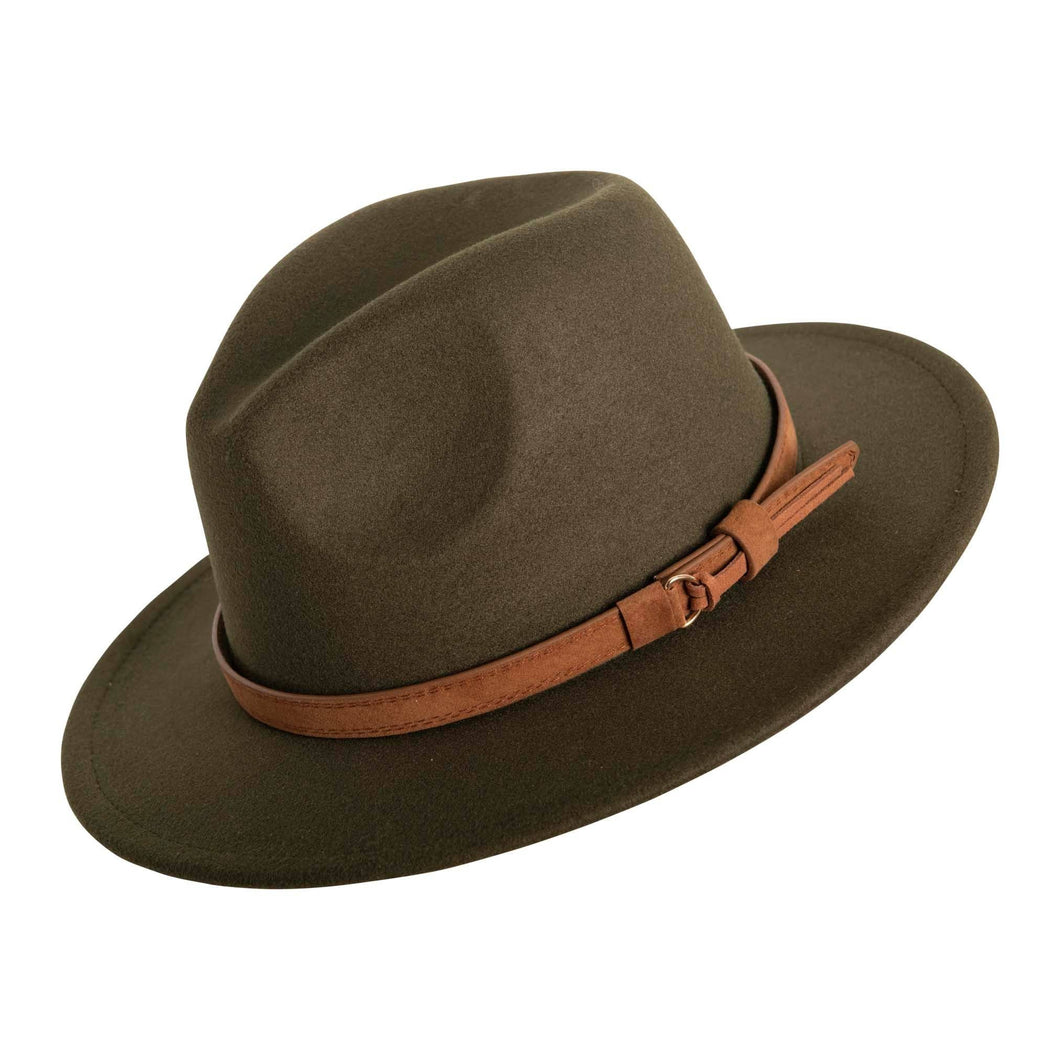 Fedora classica in feltro a colori: Green