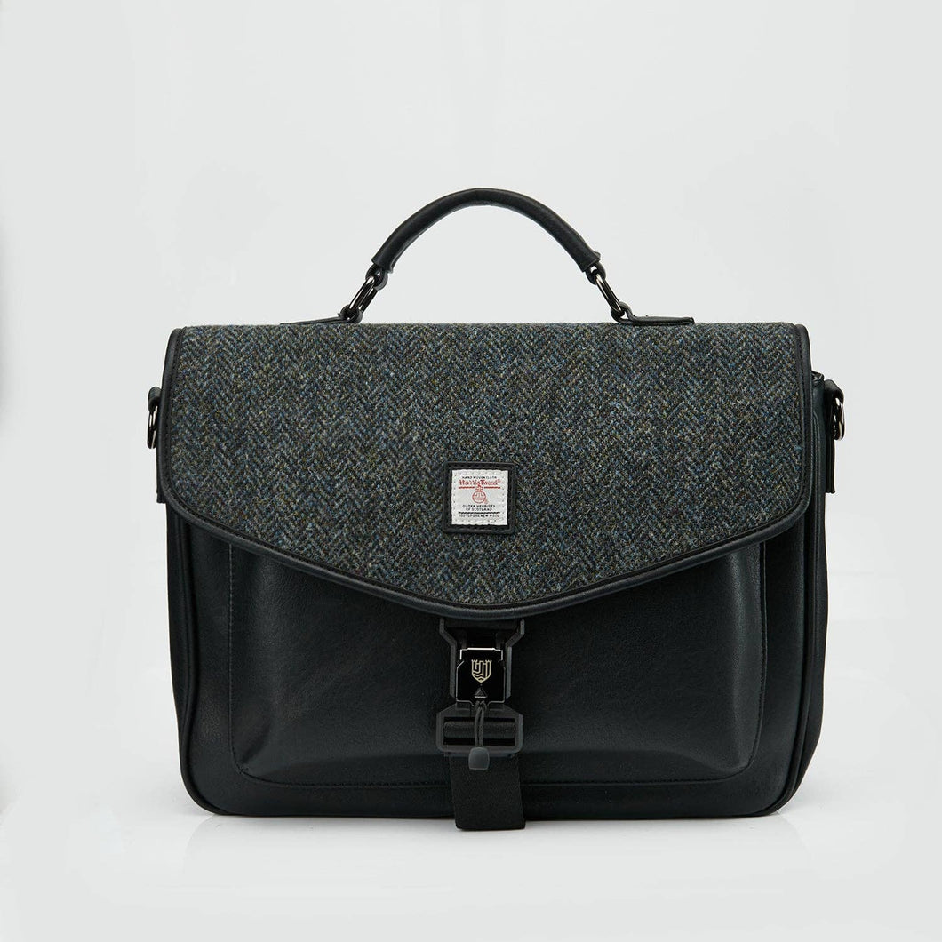 La borsa per laptop: Black and Grey Herringbone