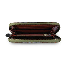 Carica l&#39;immagine nel visualizzatore di Gallery, La borsa con cerniera lunga: Black Herringbone
