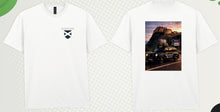 Carica l'immagine nel visualizzatore di Gallery, T-shirt maniche corte blu TAXI BARGA EDINBURGH
