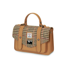 Carica l'immagine nel visualizzatore di Gallery, La Borsa a Tracolla Media in Pelle: Chestnut-Blue Tartan

