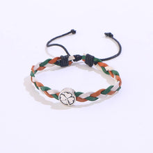 Carica l'immagine nel visualizzatore di Gallery, Bracciale Tricolore Intrecciato in Pelle a 3 Fili IRB-016A
