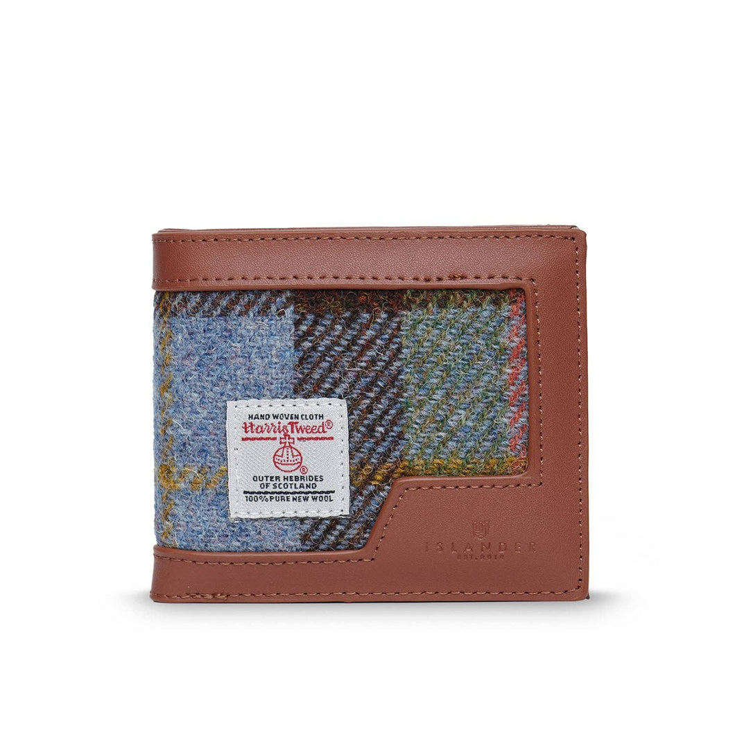 Portafoglio Uomo: Chestnut and Blue Tartan