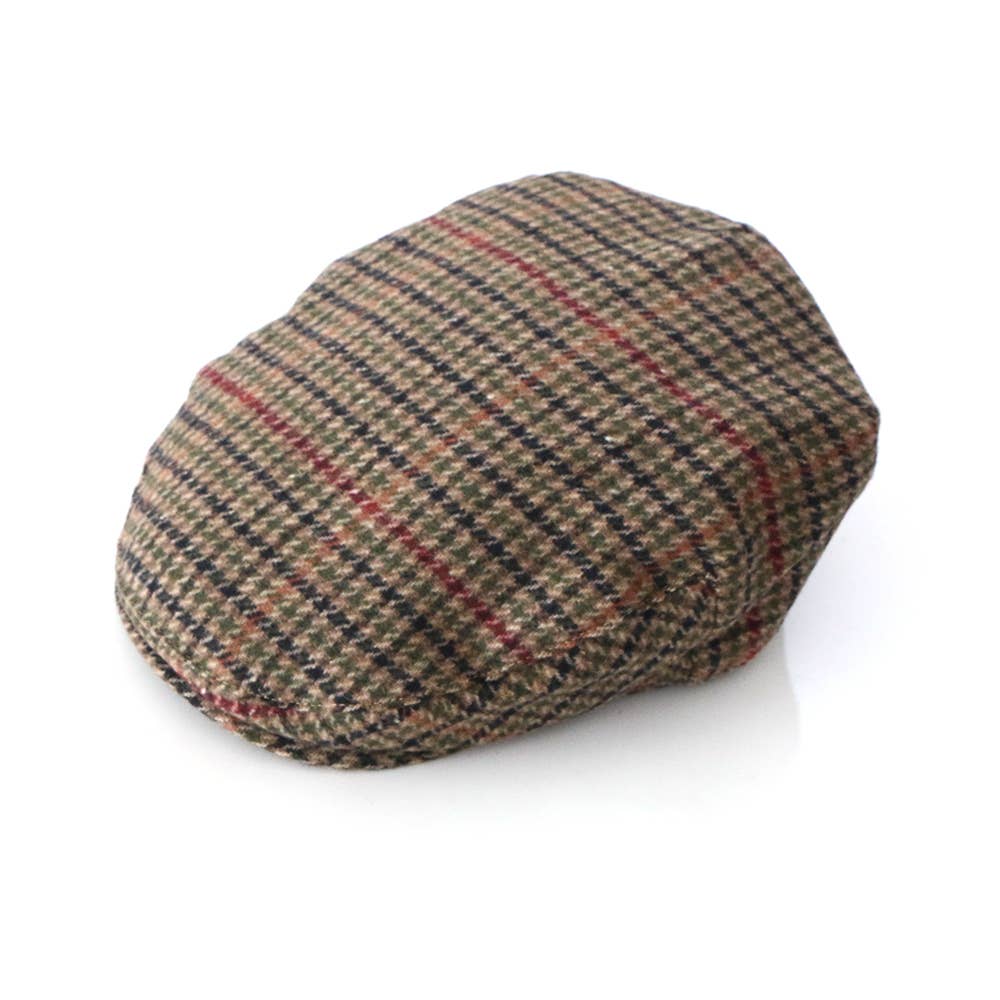 Cappello HAT-005S Tweed a Quadri Pied de Poule Piccolo