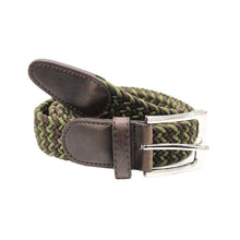 Carica l&#39;immagine nel visualizzatore di Gallery, Cintura Heritage Braid: Navy Black Cream Mix
