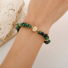 Carica l'immagine nel visualizzatore di Gallery, Bracciale con chip di smeraldo verde IRB-060B
