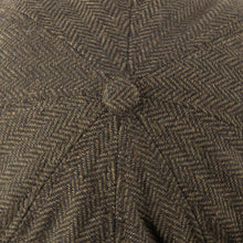 Carica l&#39;immagine nel visualizzatore di Gallery, Cappello bambino Tommy Tweed Baker: Green Herringbone
