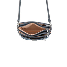 Carica l&#39;immagine nel visualizzatore di Gallery, Borsa a tracolla stile Harris Tweed Skye Blue
