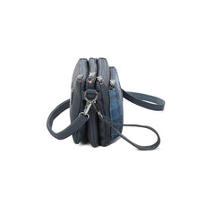 Carica l&#39;immagine nel visualizzatore di Gallery, Borsa a tracolla stile Harris Tweed Skye Blue
