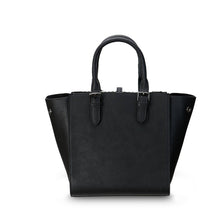 Carica l'immagine nel visualizzatore di Gallery, Borsa The Medium Caillie: Black and Grey Herringbone
