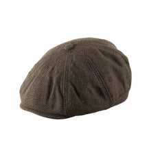 Carica l&#39;immagine nel visualizzatore di Gallery, Cappello bambino Tommy Tweed Baker: Green Herringbone
