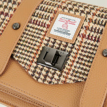 Carica l'immagine nel visualizzatore di Gallery, La Borsa a Tracolla Media in Pelle: Chestnut-Blue Tartan
