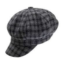Carica l&#39;immagine nel visualizzatore di Gallery, Cappello da giornalaio a quadri Women&#39;s Heritage: Tan Mix Check
