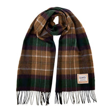 Carica l&#39;immagine nel visualizzatore di Gallery, Sciarpa tartan in pura lana: Country Purple and Tan
