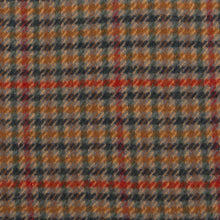 Carica l&#39;immagine nel visualizzatore di Gallery, Sciarpa in lana con motivo tartan: Petrol Rust
