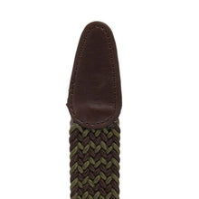 Carica l&#39;immagine nel visualizzatore di Gallery, Cintura Heritage Braid: Green Brown Mix
