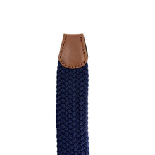 Carica l&#39;immagine nel visualizzatore di Gallery, Cintura Heritage Braid: Navy Black Cream Mix
