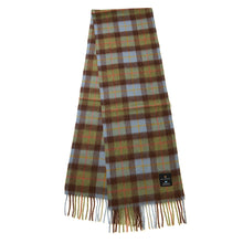 Carica l&#39;immagine nel visualizzatore di Gallery, Sciarpa Lambswool: Navy-Beige Tartan / Small
