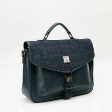 Carica l&#39;immagine nel visualizzatore di Gallery, La borsa per laptop: Black and Grey Herringbone
