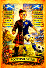 Carica l'immagine nel visualizzatore di Gallery, T-shirt maniche corte blu SCOTTISH SPIRIT
